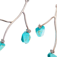 Load image into Gallery viewer, イヤリング ターコイズ ラフカット ブルー 148515