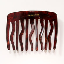 画像をギャラリービューアに読み込む, コーム 白蝶貝 ボヘミアングラス パール ブルー ホワイト ブラウン 148598