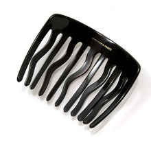 画像をギャラリービューアに読み込む, コーム 白蝶貝 ボヘミアングラス パール ブルー ホワイト ブラック 148597