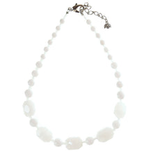 画像をギャラリービューアに読み込む, ネックレス ジャスパー ジェイド ホワイト ジオメトリック ショート 148816