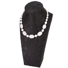 画像をギャラリービューアに読み込む, ネックレス ジャスパー ジェイド ホワイト ジオメトリック ショート 148816