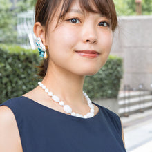 画像をギャラリービューアに読み込む, ネックレス ジャスパー ジェイド ホワイト ジオメトリック ショート 148816