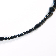 画像をギャラリービューアに読み込む, 様々なフォルムのブラックアゲートとオニキスを組み合わせたロングネックレス