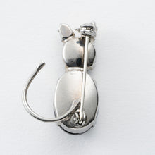 画像をギャラリービューアに読み込む, ブローチ ラインストーン ブラック 猫 149002