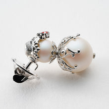 画像をギャラリービューアに読み込む, バッジ ラインストーン スノーマン ホワイト 149072 メール便