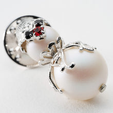 画像をギャラリービューアに読み込む, バッジ ラインストーン スノーマン ホワイト 149072 メール便