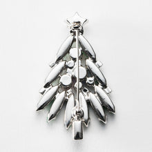 画像をギャラリービューアに読み込む, ブローチ ラインストーン クリスマスツリー グリーン レッド ブルー イエロー 149073