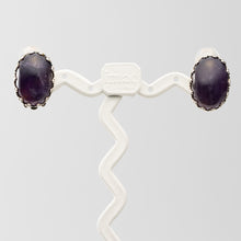 画像をギャラリービューアに読み込む, イヤリング アメシスト 天然石 パープル オーバル 149102