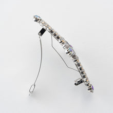 画像をギャラリービューアに読み込む, バレッタ ラインストーン スワロフスキー クリアカラー & パール / グレー