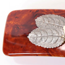 画像をギャラリービューアに読み込む, バレッタ ボヘミアングラス ベージュ フラワー 149495