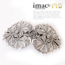 画像をギャラリービューアに読み込む, アンティーク調のレースメタルの模様が美しいヘアバレッタ