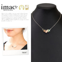 Load image into Gallery viewer, ネックレス ラインストーン ボヘミアングラス ピンク グリーン グレー ブルー 37cm nl149605