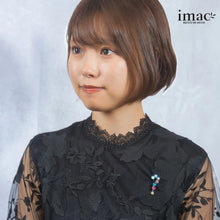 画像をギャラリービューアに読み込む, 7色のラインストーンを使ったブローチ