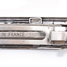 Load image into Gallery viewer, バレッタ レースメタル シルバー ローズ 留金8cm 149746