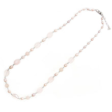 画像をギャラリービューアに読み込む, ネックレス  ローズクォーツ 淡水パール ロング 149774