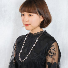 画像をギャラリービューアに読み込む, ネックレス  ローズクォーツ 淡水パール ロング 149774