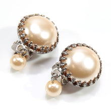 画像をギャラリービューアに読み込む, イヤリング パール ホワイト ラウンド ハンギング 149813 メール便