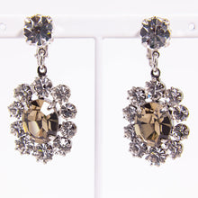 Load image into Gallery viewer, イヤリング ラインストーン グレー クリアカラー 149819