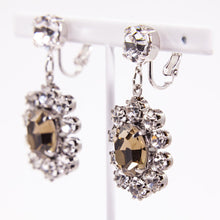 Load image into Gallery viewer, イヤリング ラインストーン グレー クリアカラー 149819