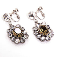 Load image into Gallery viewer, イヤリング ラインストーン グレー クリアカラー 149819