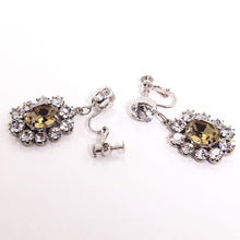 Load image into Gallery viewer, イヤリング ラインストーン グレー クリアカラー 149819