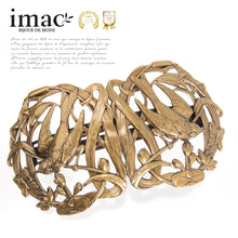 画像をギャラリービューアに読み込む, アンティーク調のレースメタルの曲線が美しいヘアバレッタ