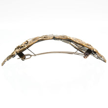 画像をギャラリービューアに読み込む, アンティーク調のレースメタルの曲線が美しいヘアバレッタ