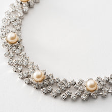 画像をギャラリービューアに読み込む, 【石栗奏美さん着用】ネックレス ラインストーン パール クリアカラー ホワイト 149850