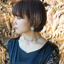 画像をギャラリービューアに読み込む, 【石栗奏美さん着用】ネックレス ラインストーン パール クリアカラー ホワイト 149850