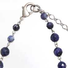 画像をギャラリービューアに読み込む, ネックレス 七宝 ソーダライト スワロフスキーパール ブルー フラワー 149922