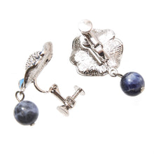 Load image into Gallery viewer, イヤリング 七宝 ソーダライト ブルー フラワー 149925