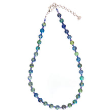 画像をギャラリービューアに読み込む, ネックレス アジュールマラカイト ソーダライト ブルー グリーン ラウンド ショート 43cm 149975