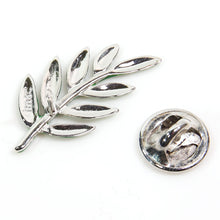 画像をギャラリービューアに読み込む, バッジ 七宝グリーン葉 150074