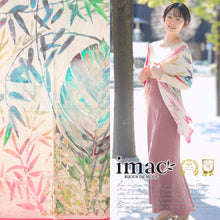 画像をギャラリービューアに読み込む, スカーフ コットン シルク レッド ピンク フラワー 150123