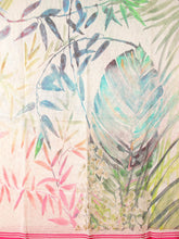 画像をギャラリービューアに読み込む, スカーフ コットン シルク レッド ピンク フラワー 150123