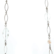 画像をギャラリービューアに読み込む, ネックレス クォーツ 淡水パール チェーン ロング 150184