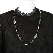 画像をギャラリービューアに読み込む, ネックレス クォーツ 淡水パール チェーン ロング 150184