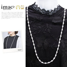 画像をギャラリービューアに読み込む, ファセットカットされた純白のジェイドが美しいロングネックレス