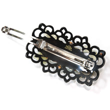 画像をギャラリービューアに読み込む, 上質なボヘミアングラスをあしらい、高級感あふれるバレッタ