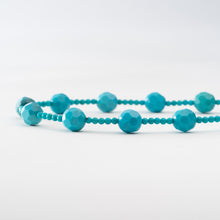 画像をギャラリービューアに読み込む, ネックレス ターコイズ 天然石 ファセット ラウンド ロング 150295