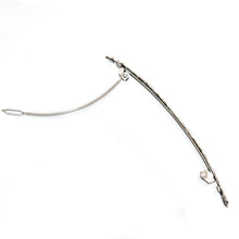 画像をギャラリービューアに読み込む, バレッタ レースメタル ボタニカル シルバー ロング 留金10cm 150332