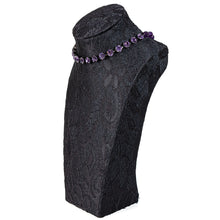 画像をギャラリービューアに読み込む, ネックレス ラインストーン アメシスト パープル ショート 150508