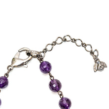 画像をギャラリービューアに読み込む, ネックレス ラインストーン アメシスト パープル ショート 150508