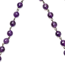 画像をギャラリービューアに読み込む, ネックレス ラインストーン アメシスト パープル ショート 150508