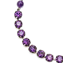 画像をギャラリービューアに読み込む, ネックレス ラインストーン アメシスト パープル ショート 150508