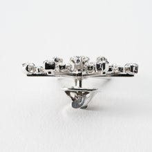 画像をギャラリービューアに読み込む, バッジ ラインストーン クリアカラー 雪の結晶 150741 メール便