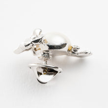 画像をギャラリービューアに読み込む, バッジ パール ホワイト ふくろう 150743 メール便