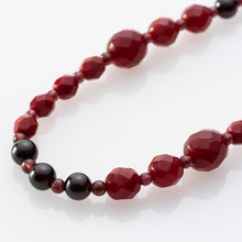 画像をギャラリービューアに読み込む, ネックレス ガーネット ボヘミアングラス ロング レッド 150754