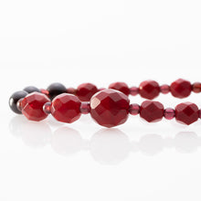 画像をギャラリービューアに読み込む, ネックレス ガーネット ボヘミアングラス ロング レッド 150754