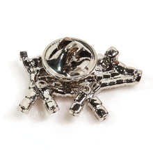 画像をギャラリービューアに読み込む, バッジ ラインストーン ブラウン ベージュ うりぼう いのしし 150787 メール便